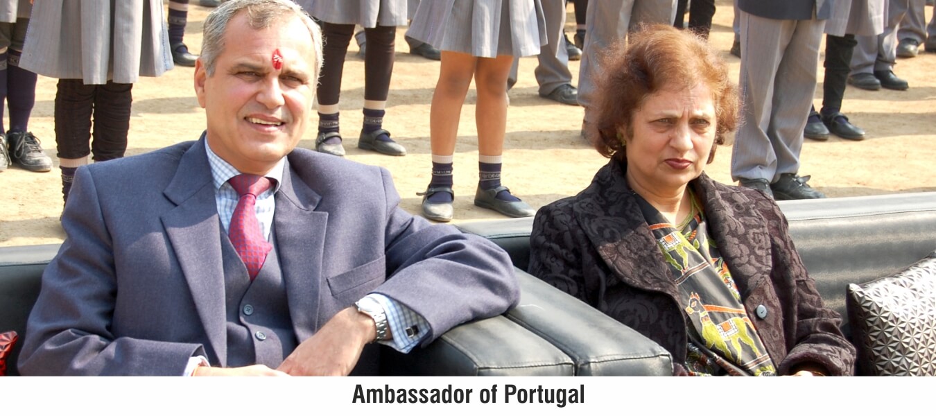 Richmondd Global School in new Delhi with ambassador of Portugal